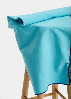 Light blue microfiber towel