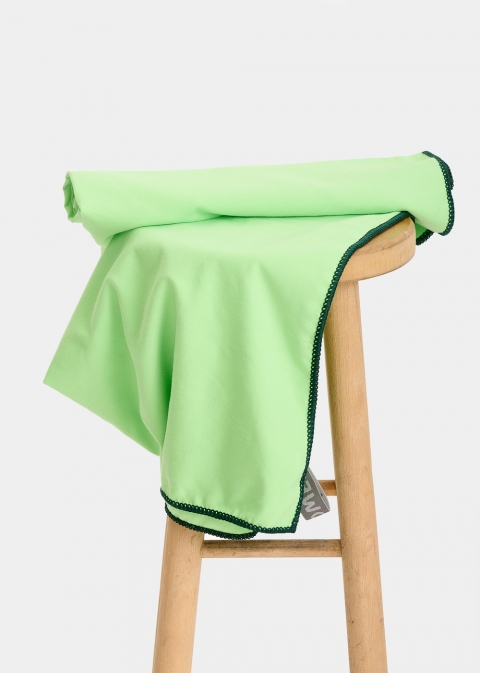 Light green microfiber towel