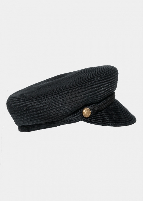 Black, captain’s hat 