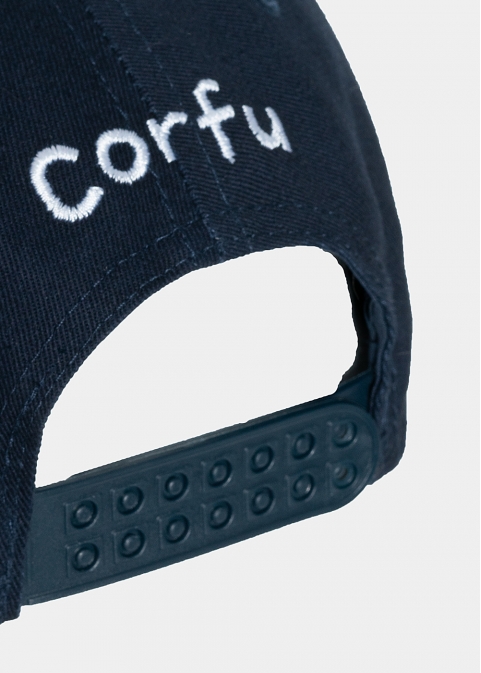 Corfu sketch navy blue