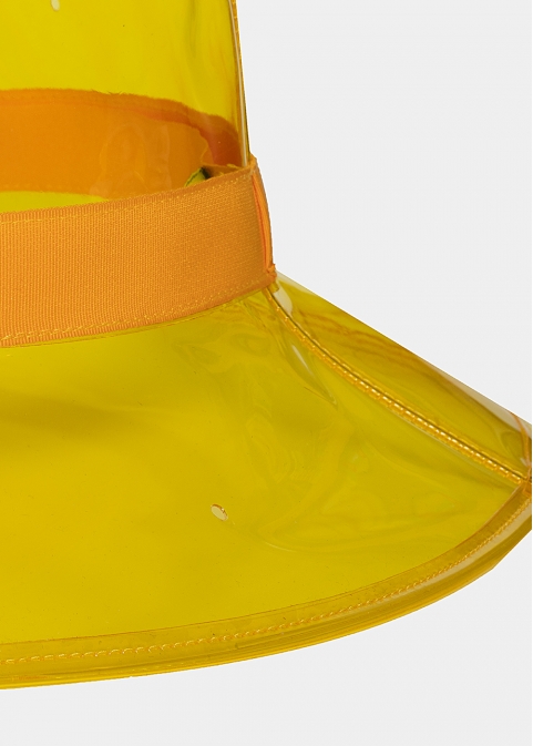 Yellow vinyl hat