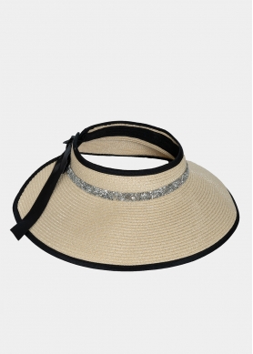Top opened straw hat 
