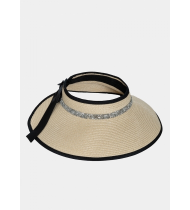 Top opened straw hat