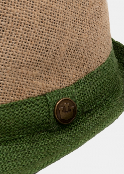 Brown & green fedora