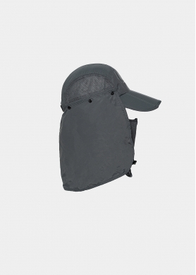 Grey active jockey with neck protector 