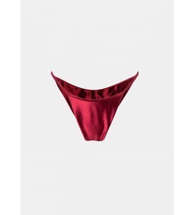 Mykonos Bikini Bottom - Burgundy Glowy 