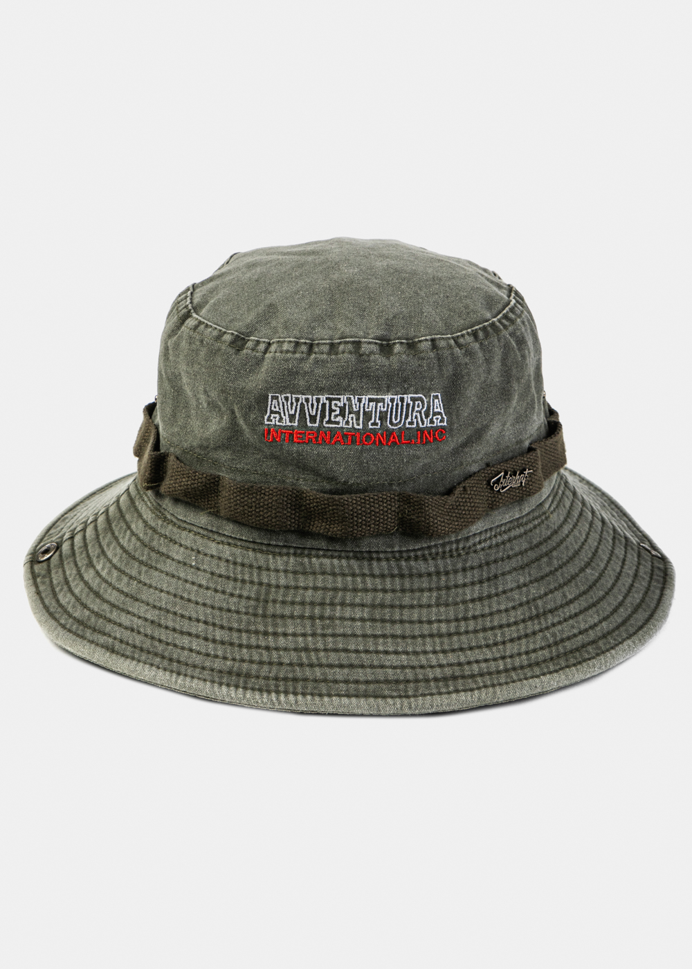 Khaki Washed Cotton Bucket Hat