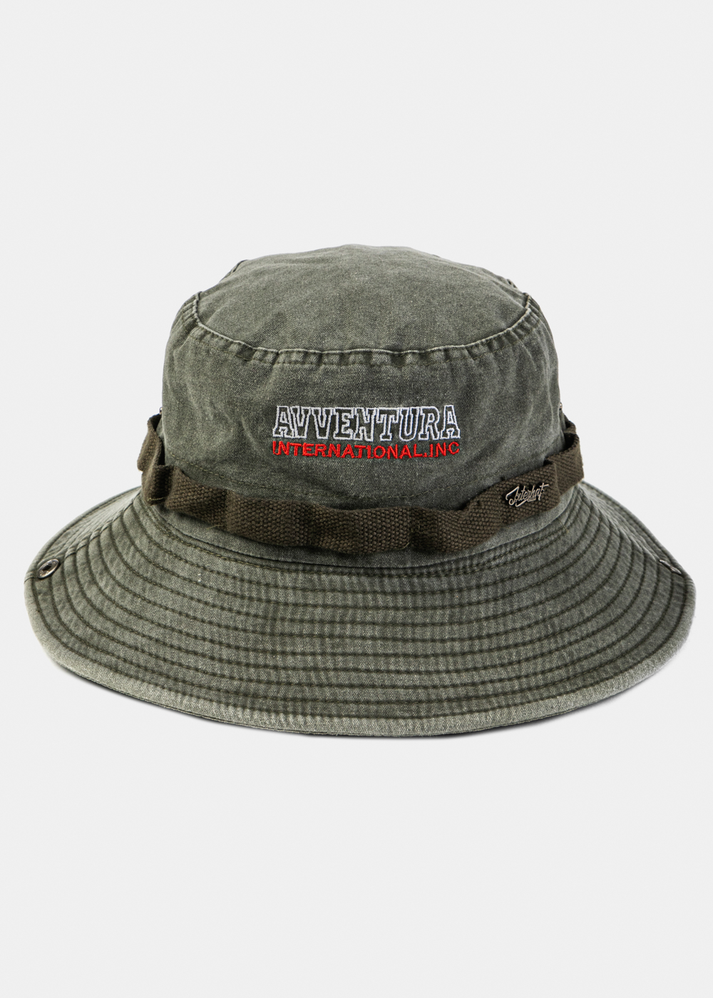 Khaki Washed Cotton Bucket Hat