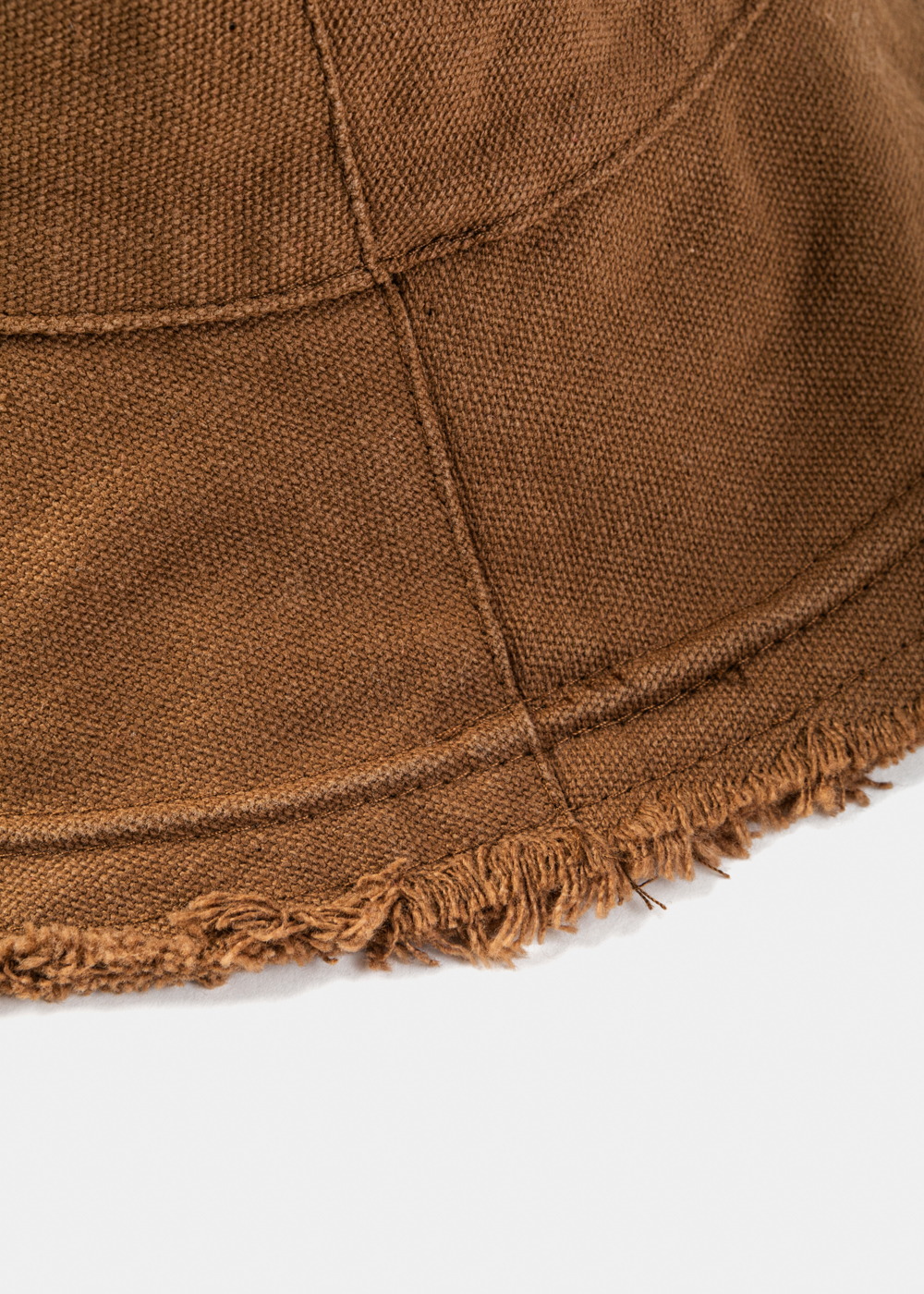  Brown Double-Faced Bucket Hat w/ Chin Strap