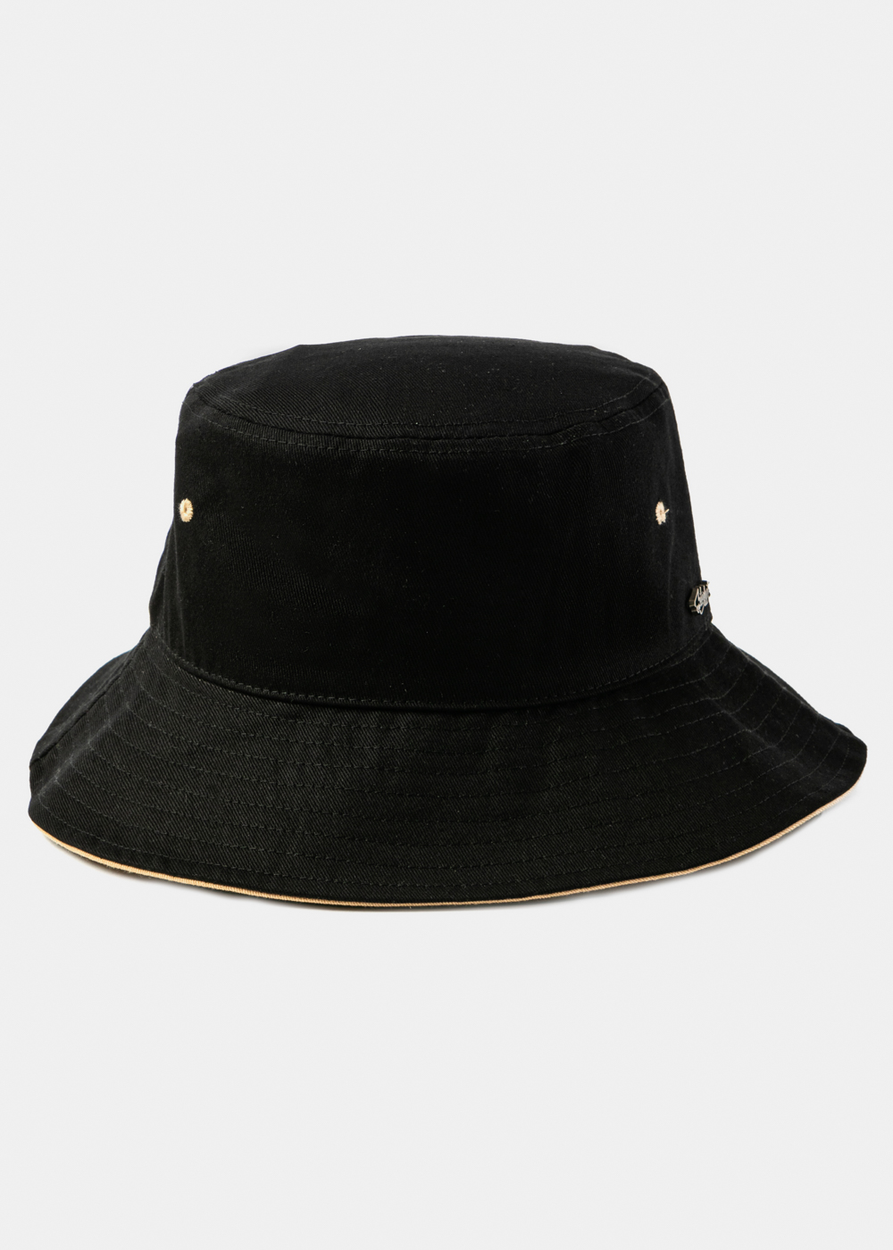 Black Bucket Hat w/ Chin Strap