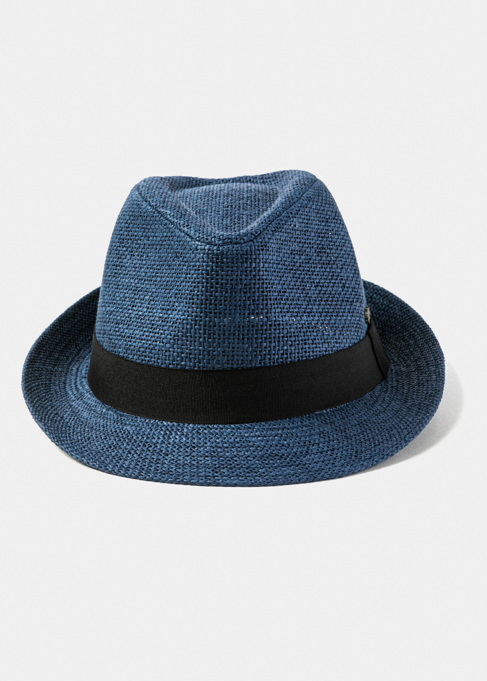 Navy Blue Fedora Hat w/ Black Hatband