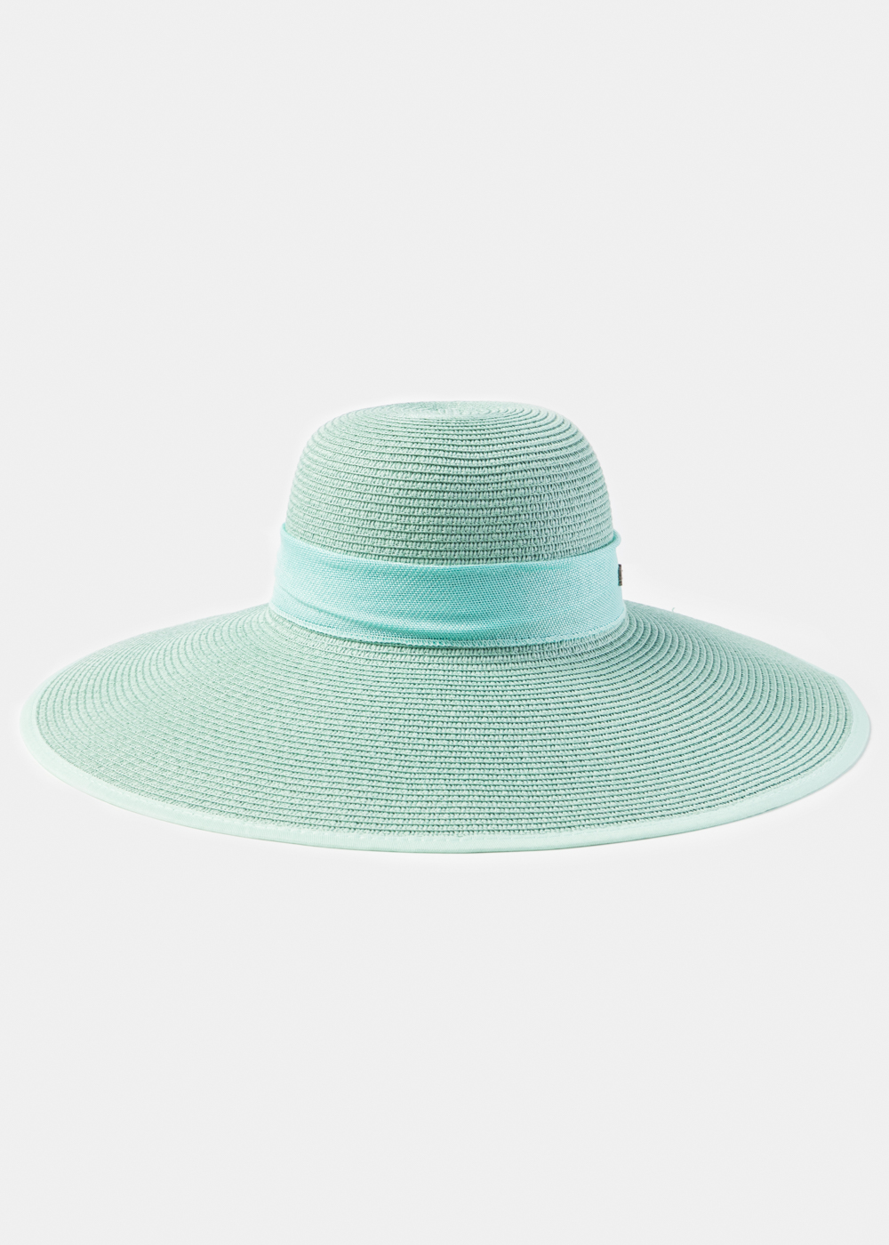 Mint Sun Hat w/ Ribbon in tone