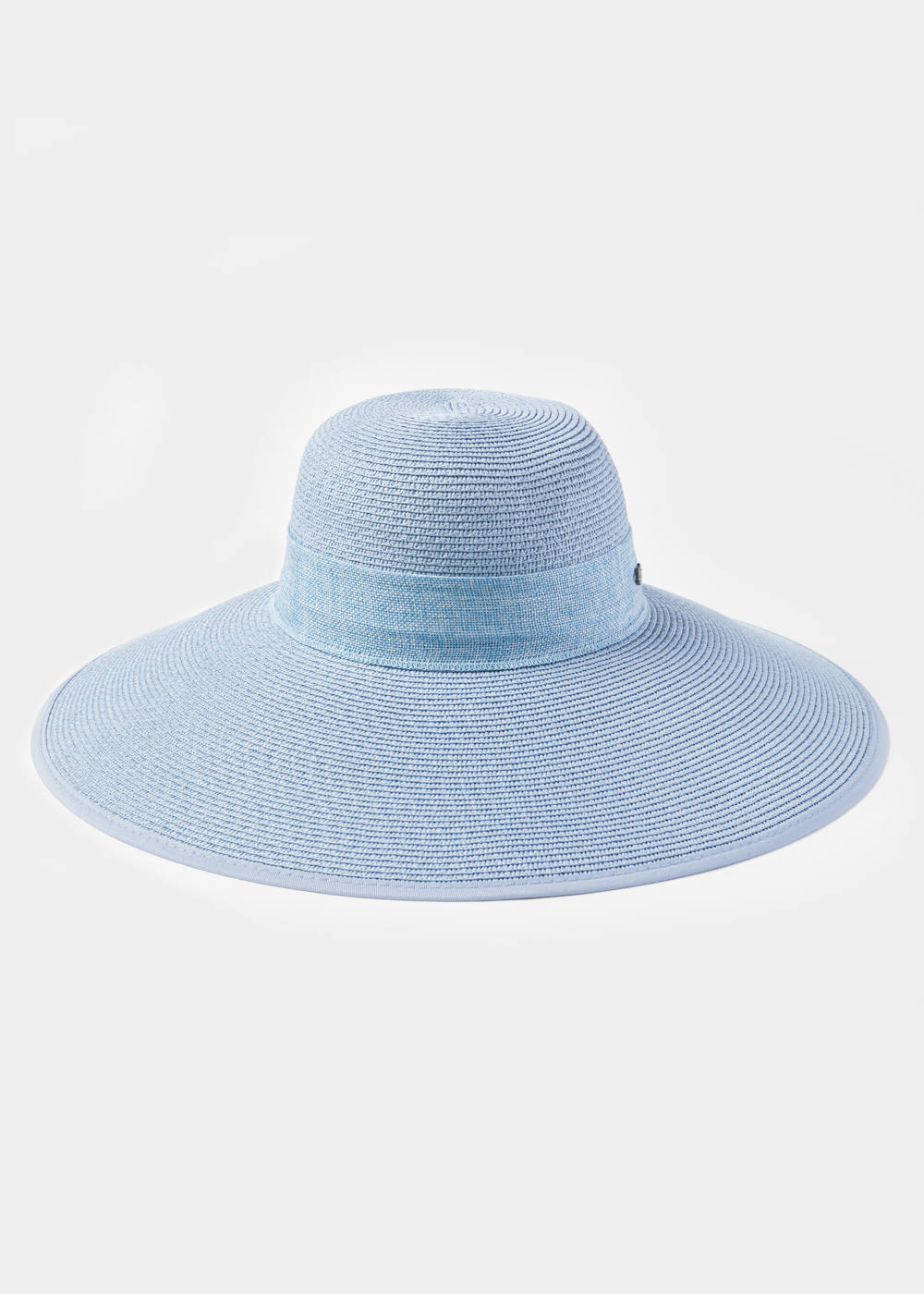 Azure Sun Hat w/ Ribbon in tone