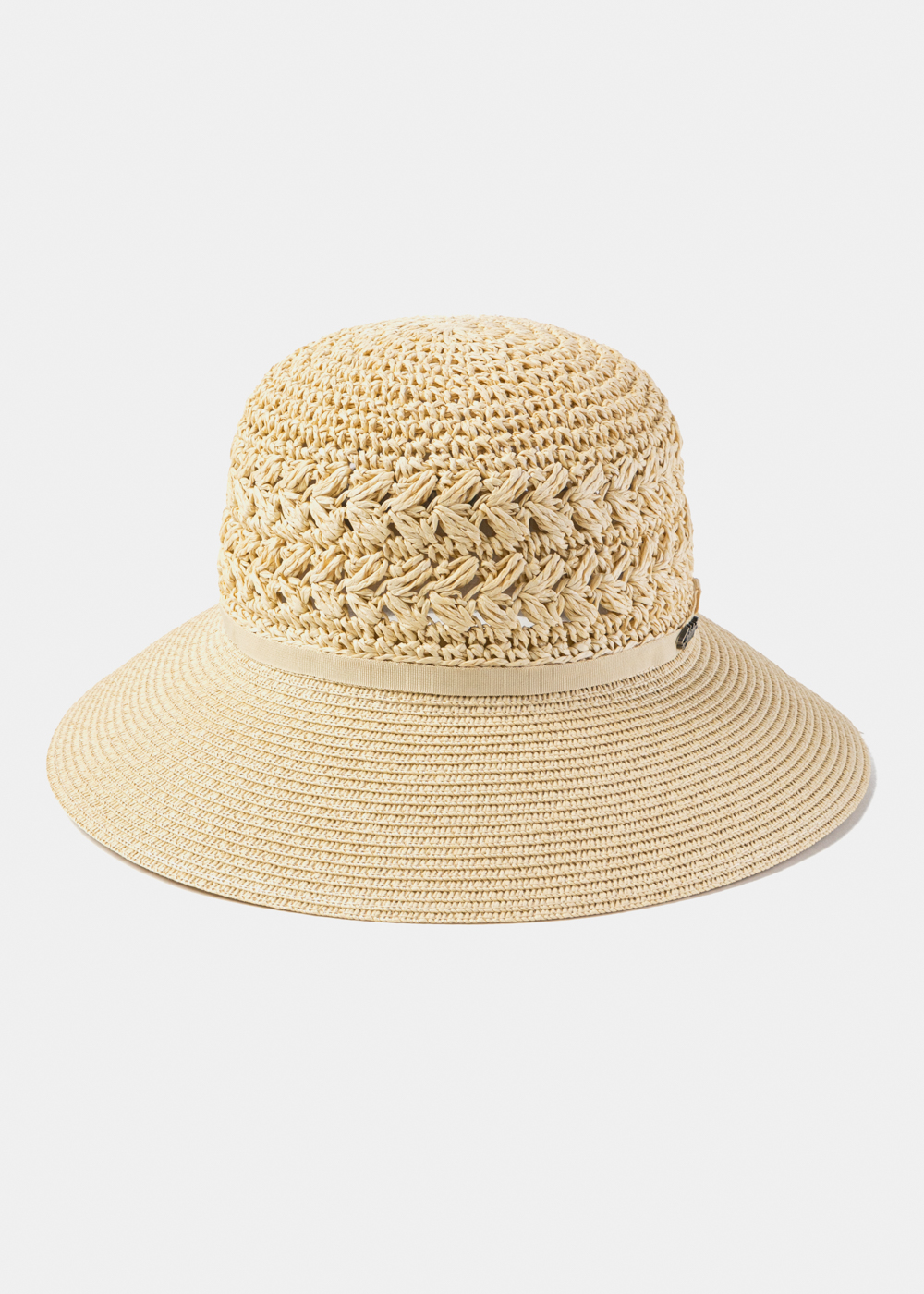 Beige Half Handmade Crochet Hat