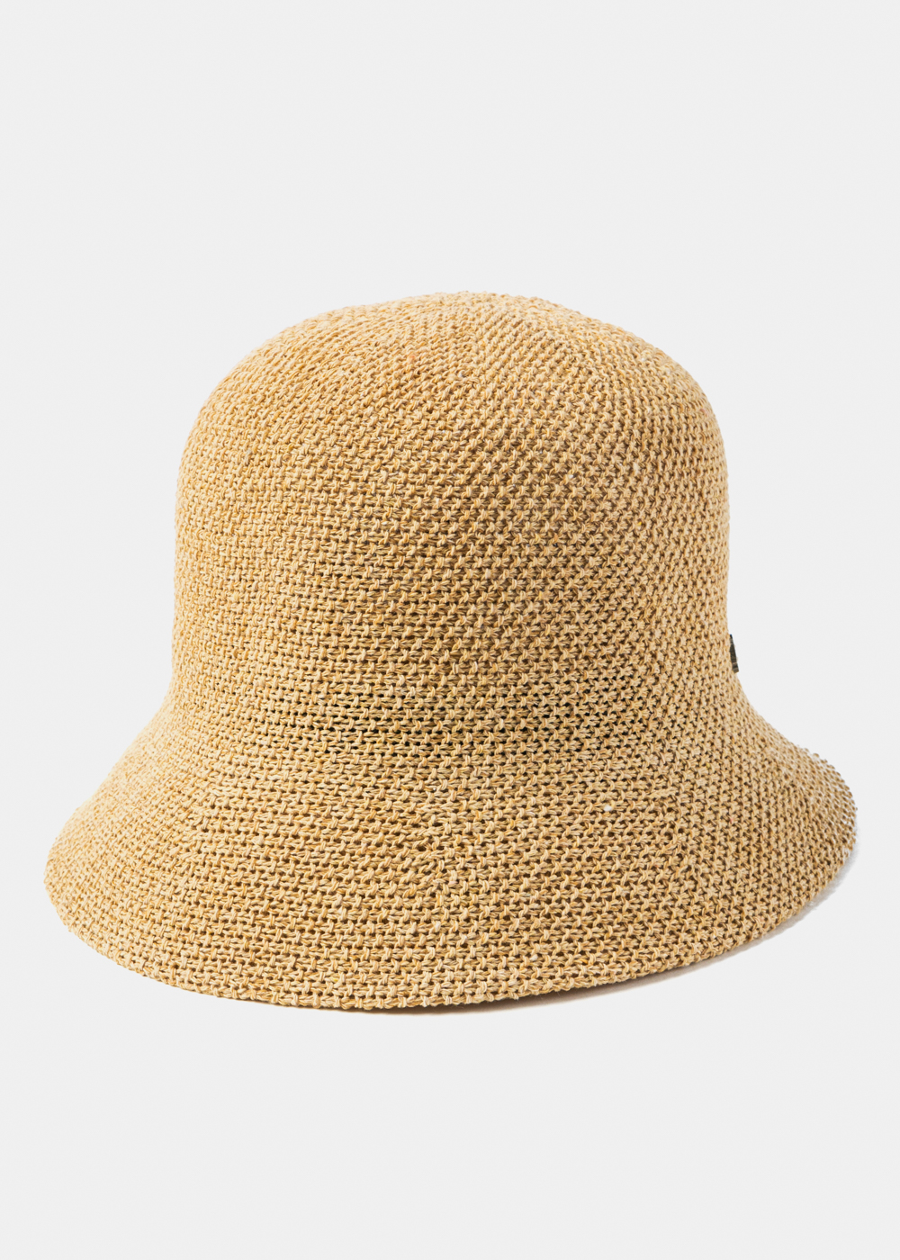 Beige Knitted Bucket Style Hat