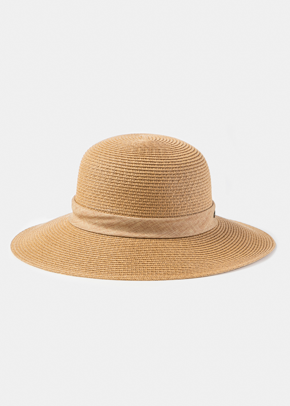 Brown Hat w/ Ribbon in Tone
