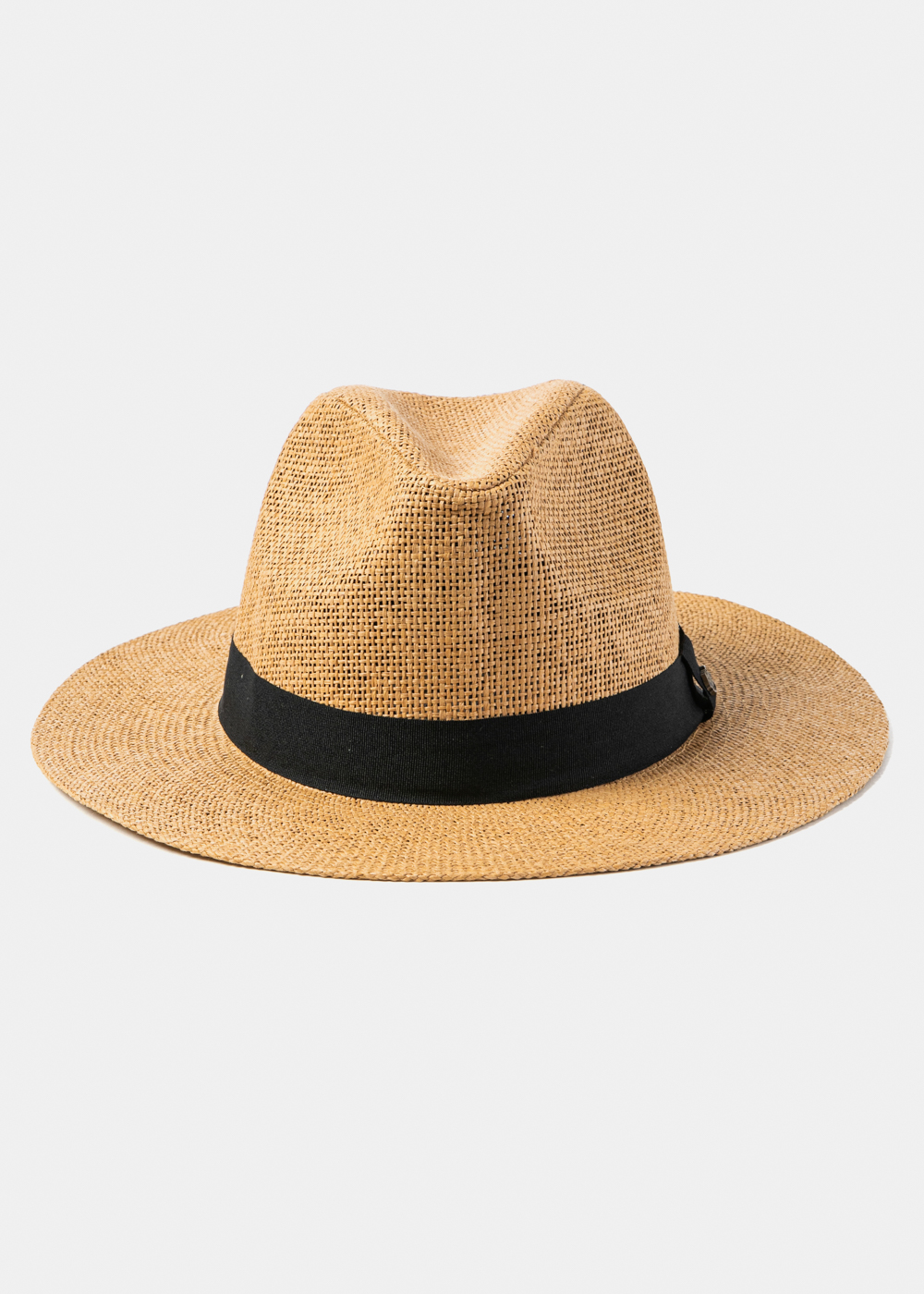 Camel Panama Style Hat w/ Black Hatband