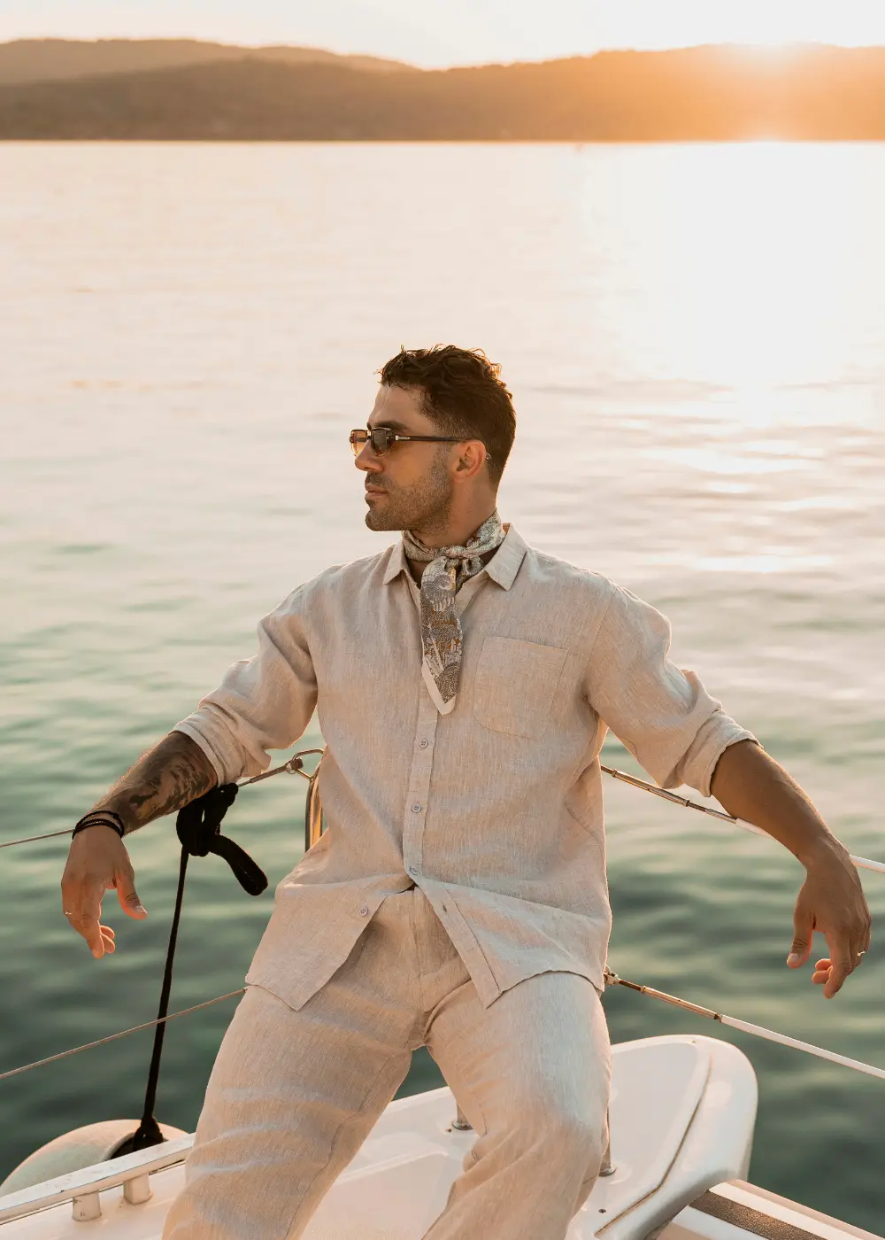 100% Linen Natural Beige Classic Shirt 
