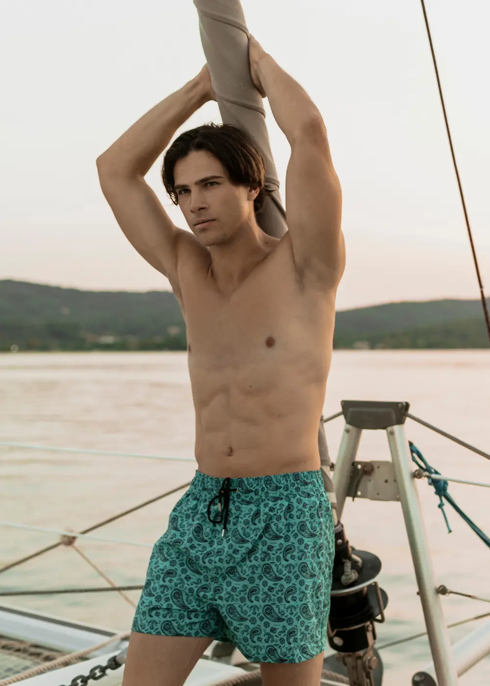 Paisley Pattern Classic Men Swimwear