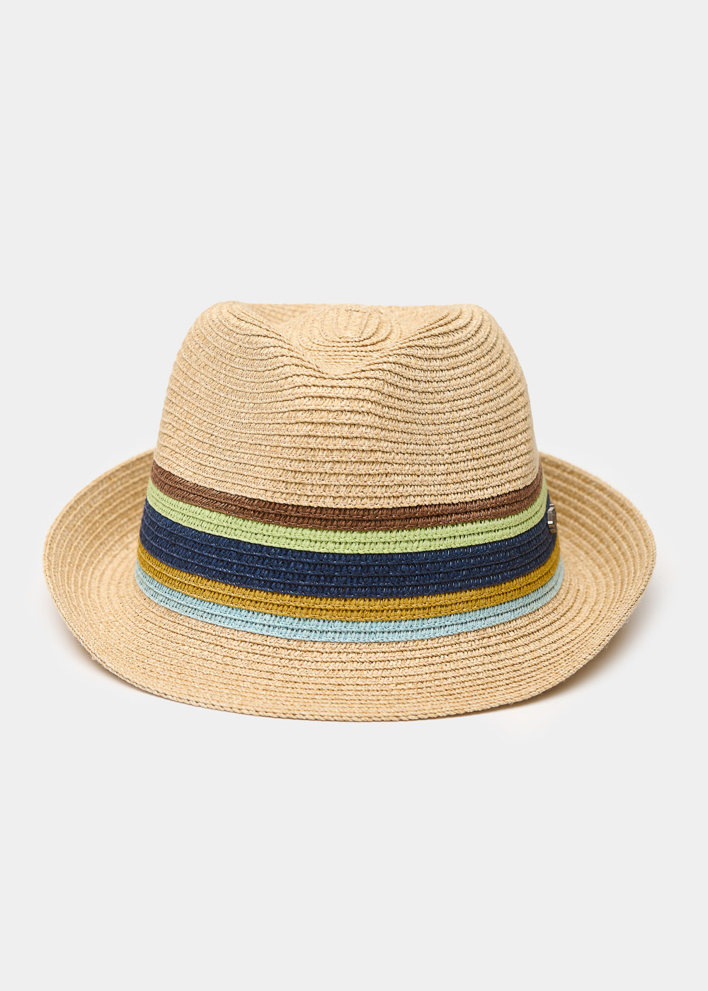 Beige fedora with ocean details 