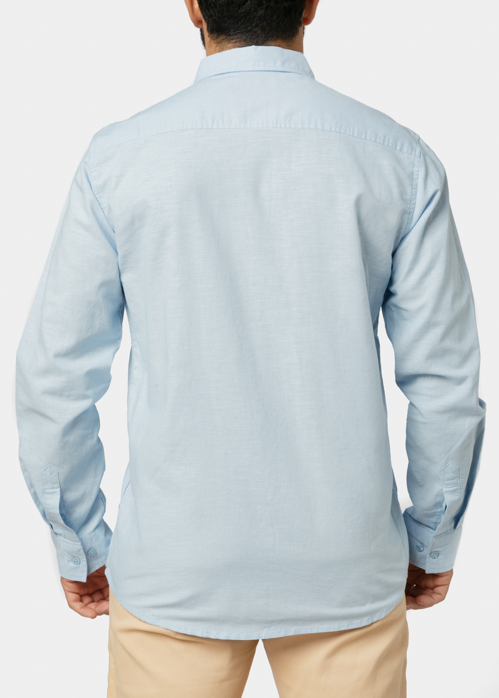 Linen - Cotton Light Blue Shirt 