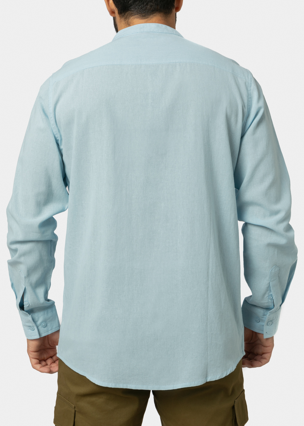 Light Blue Mao Shirt 