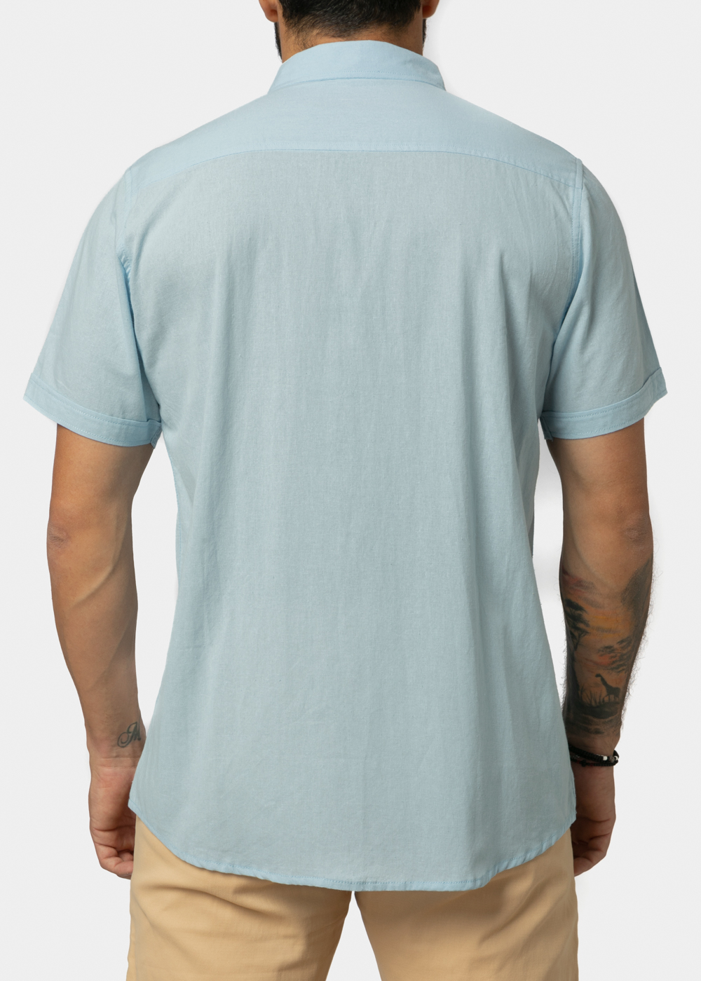 Light Blue Classic Shirt w/ Short Sleeves