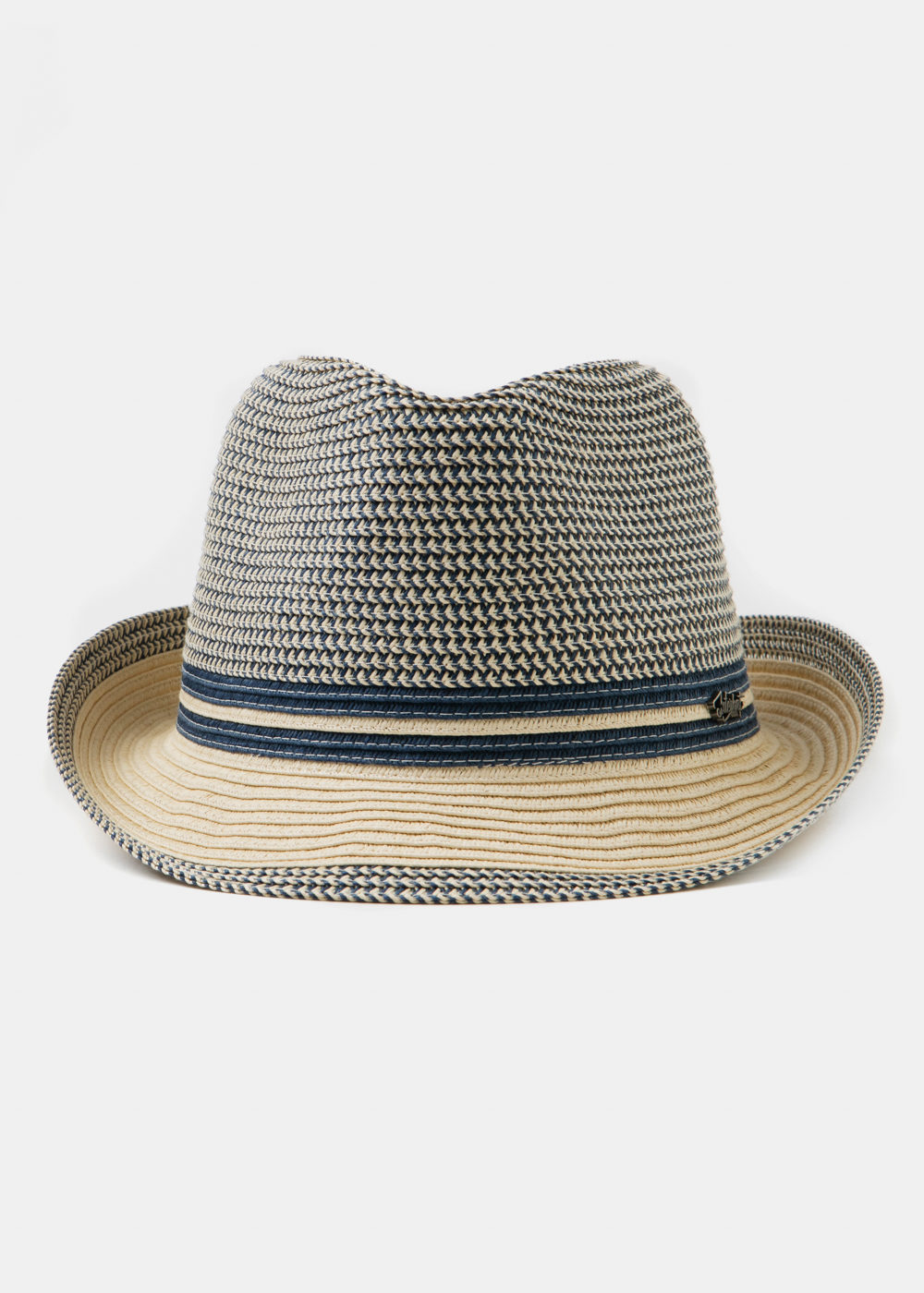 Blue & Beige Fedora Hat