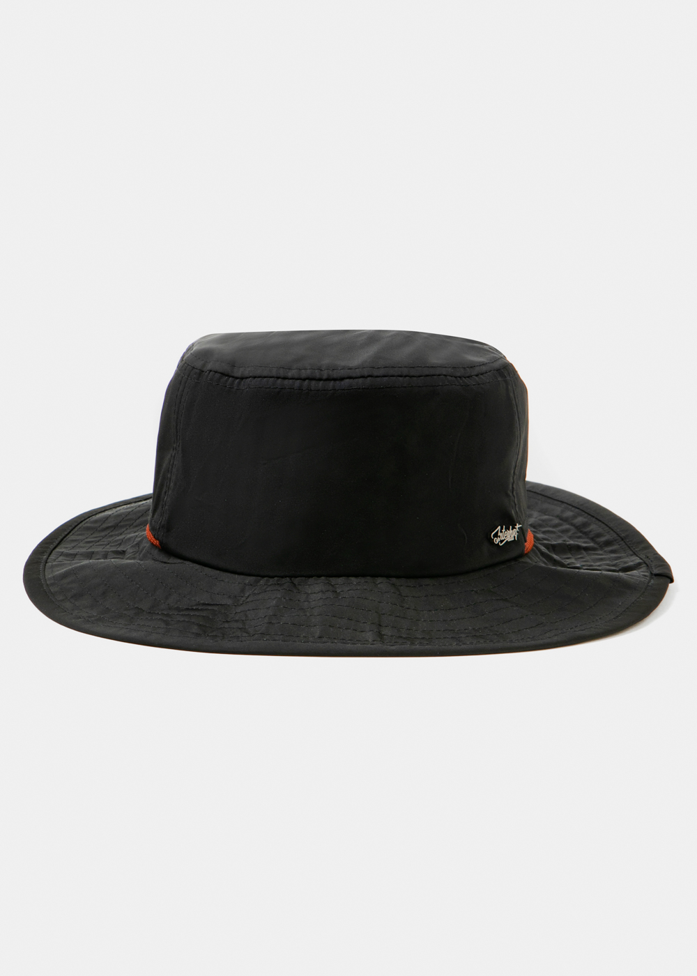 Black Active Bucket Hat w/ Orange Details