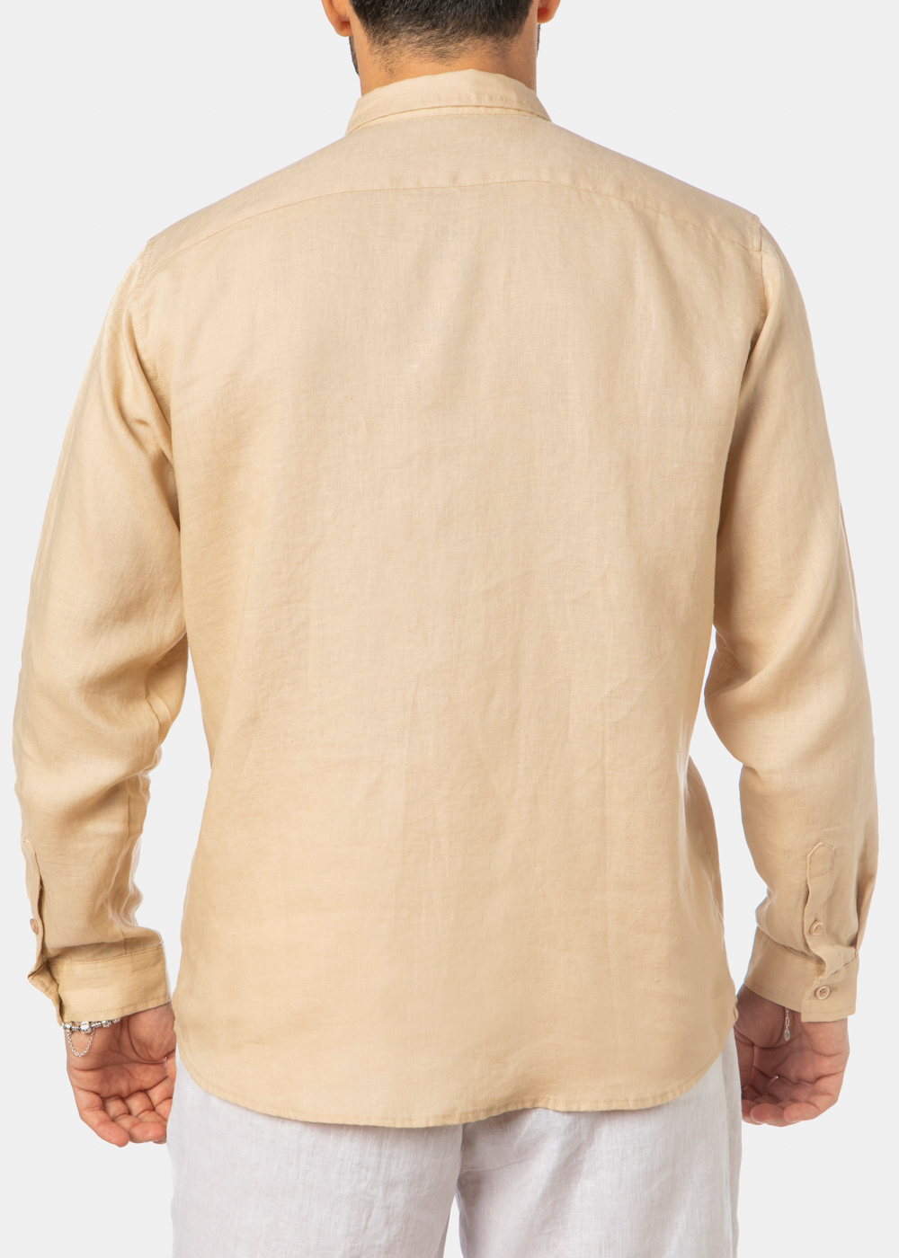 100% Linen Beige Shirt 