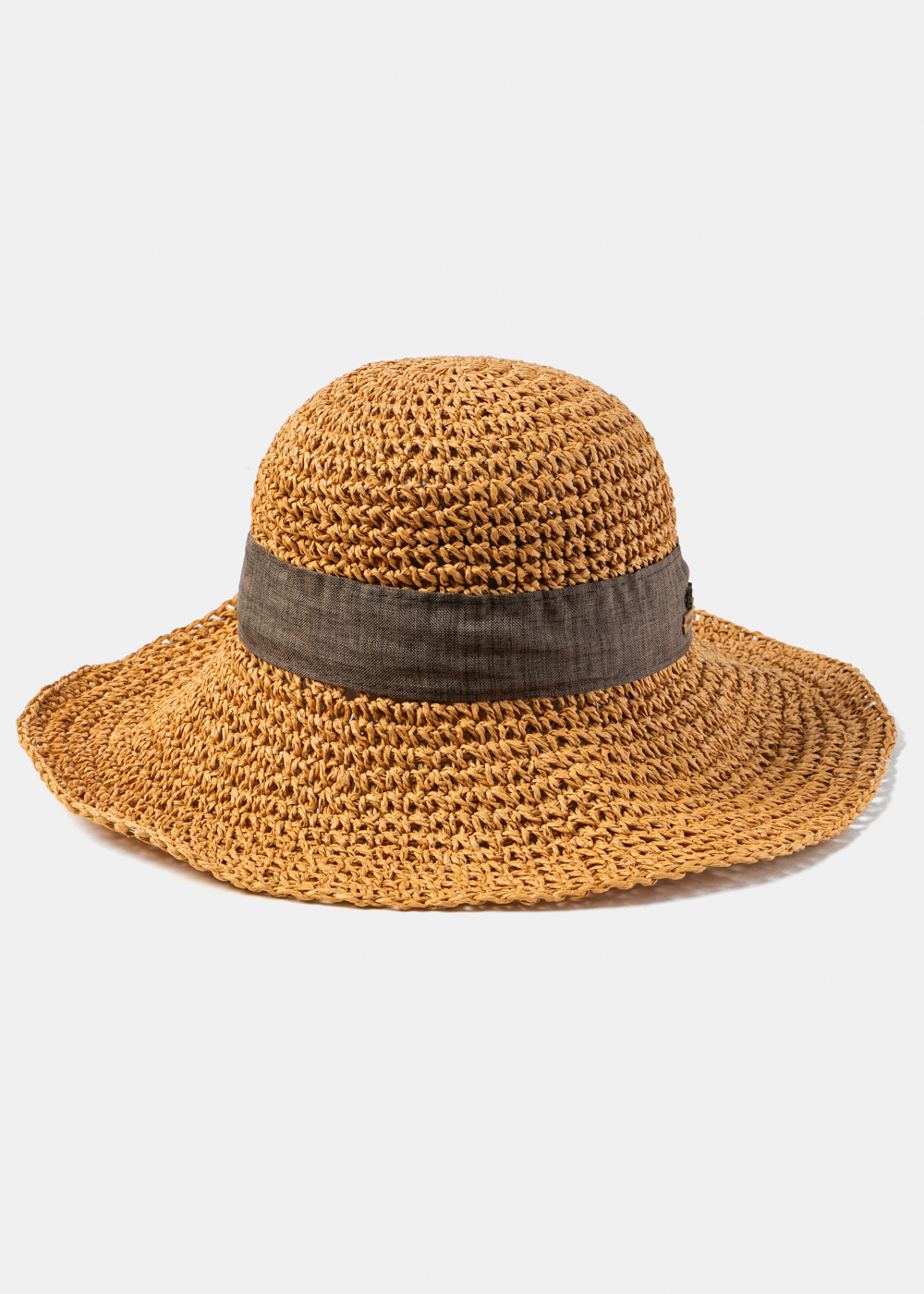 Orange Brown Hand Knitted Hat