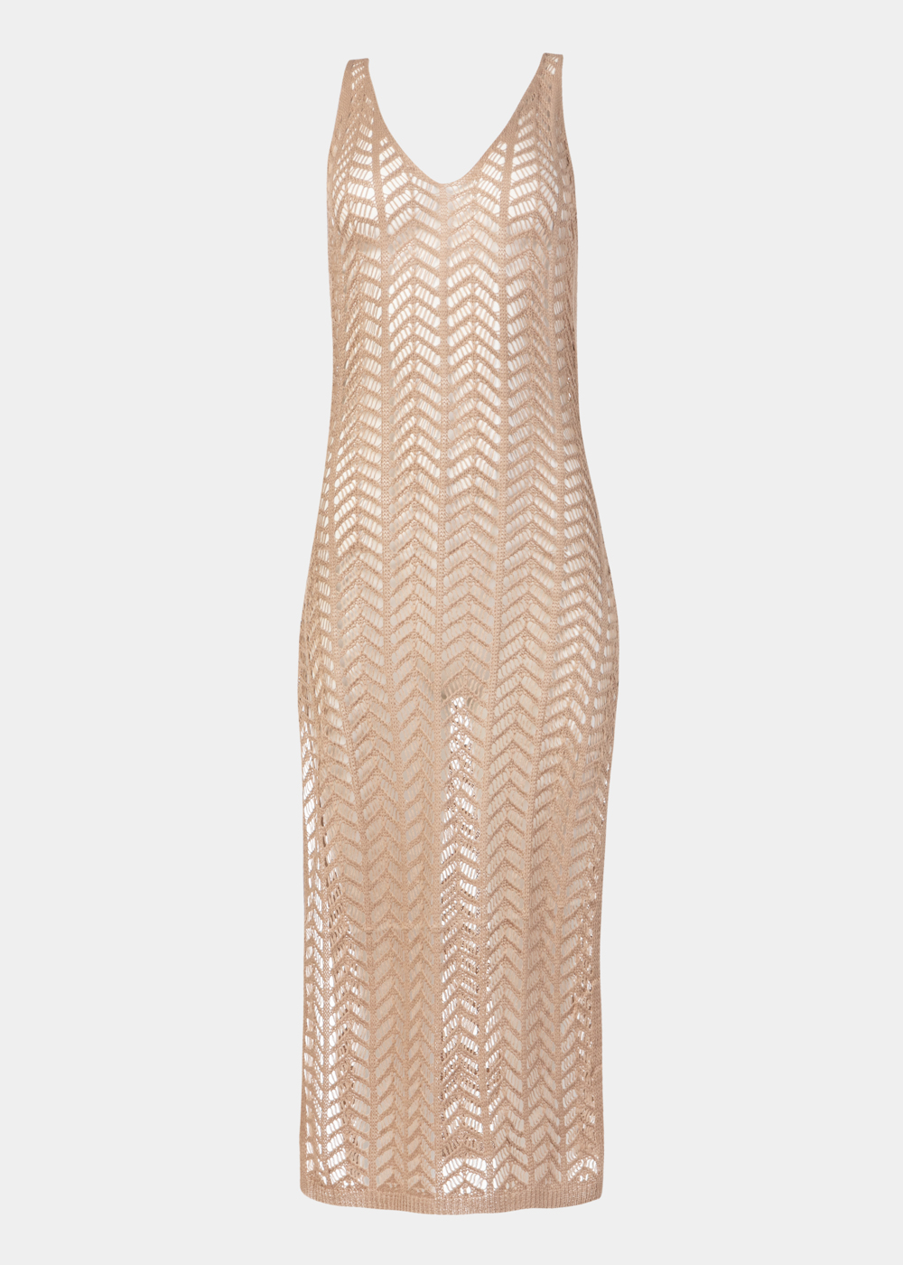 Beige Knitted Beachwear