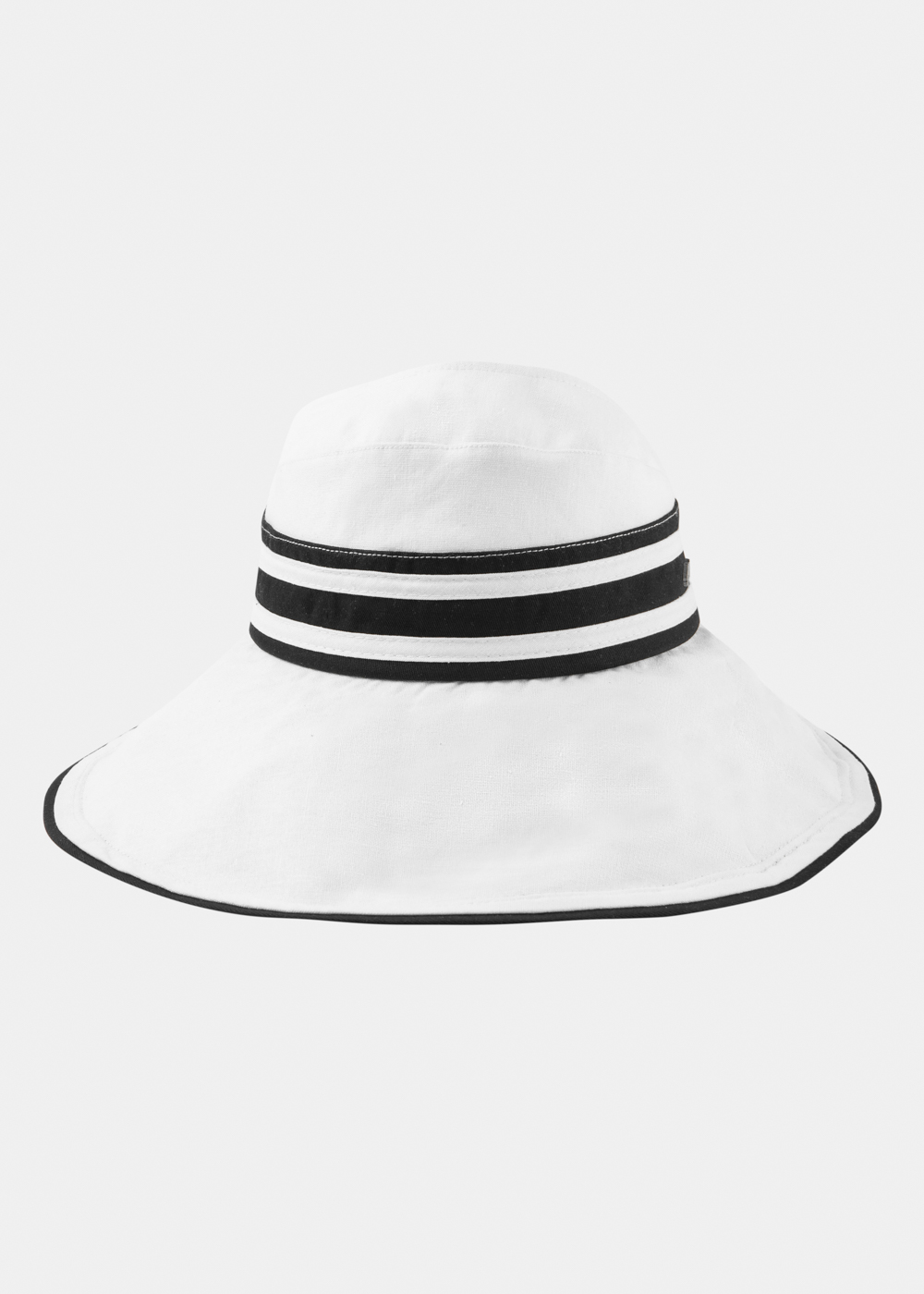 Half-Opened Cotton Hat in White