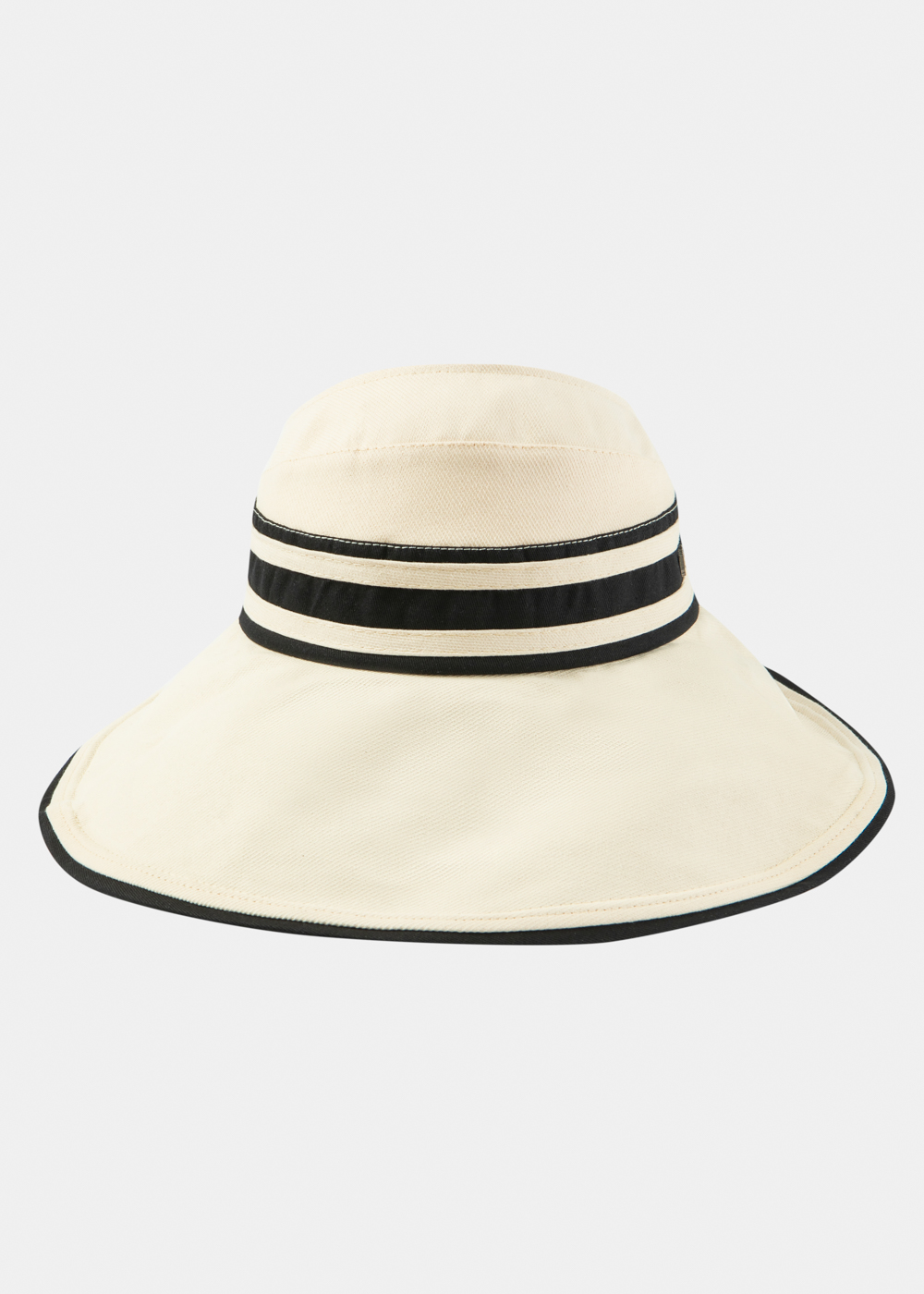 Half-Opened Cotton Hat in Ecru