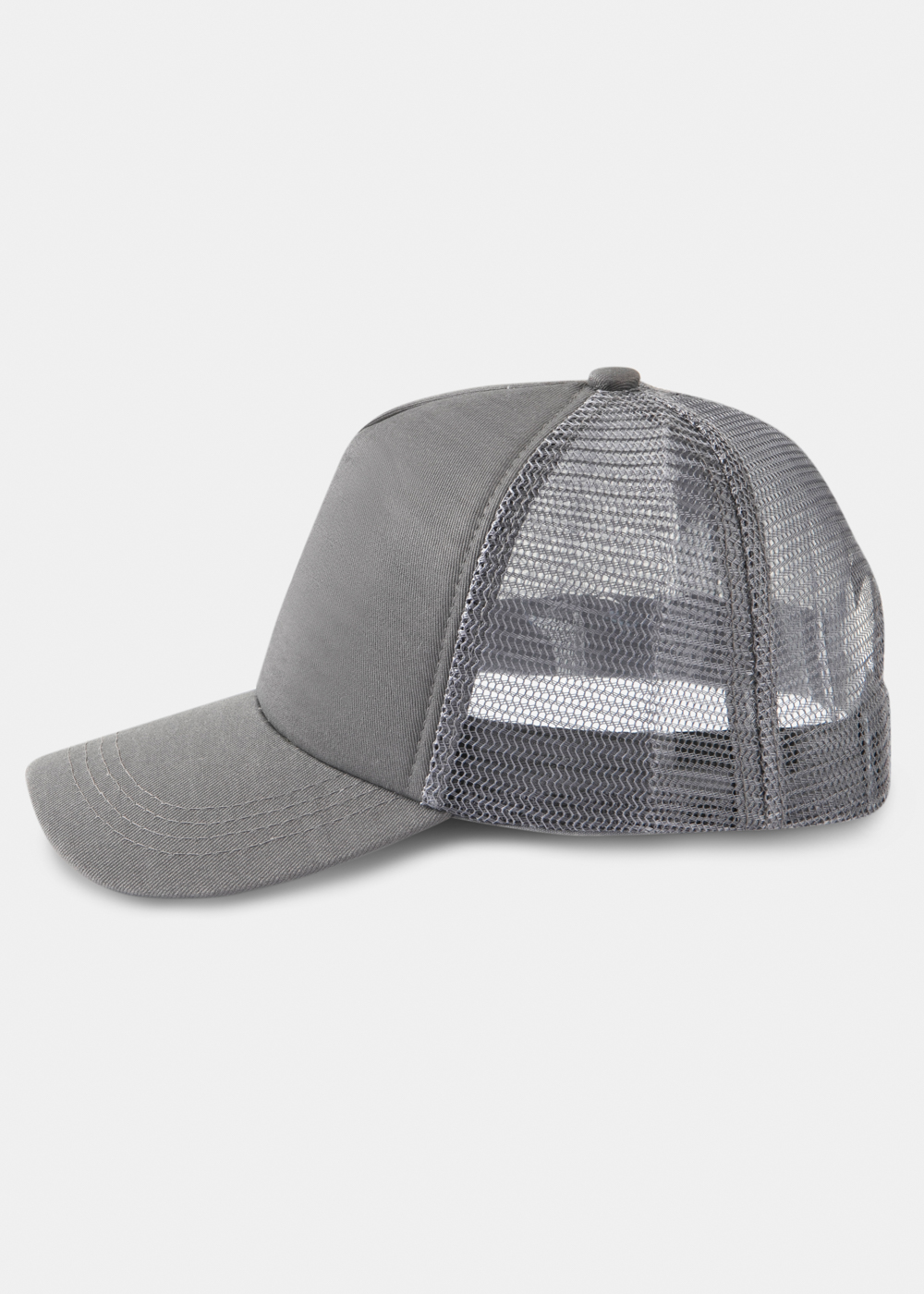 Grey Puffy Cap