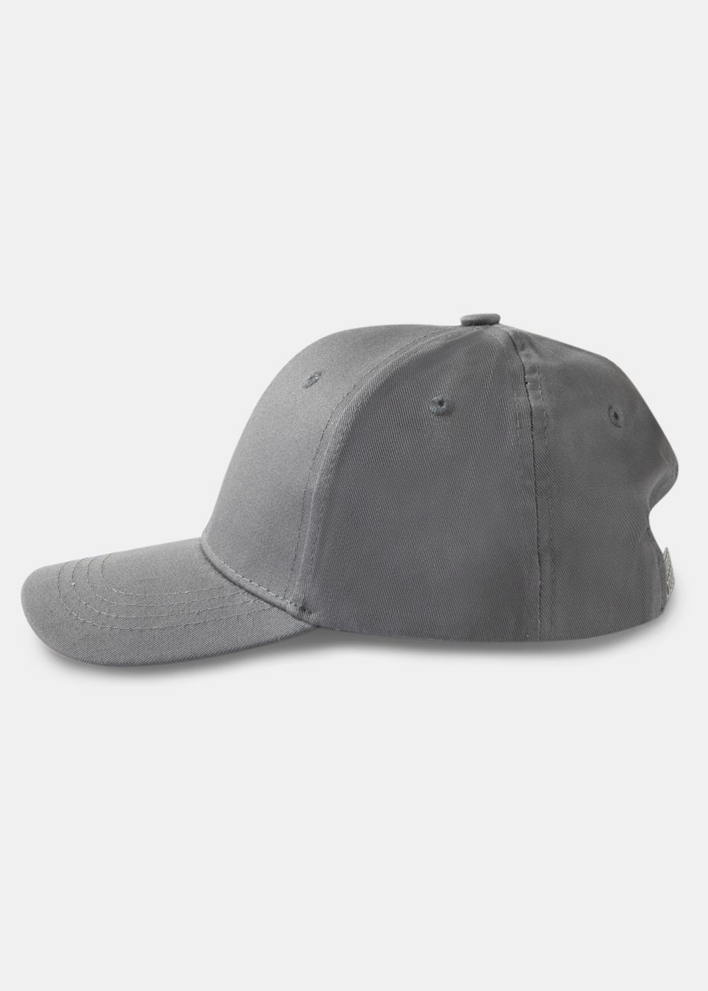 Grey Plain Cap