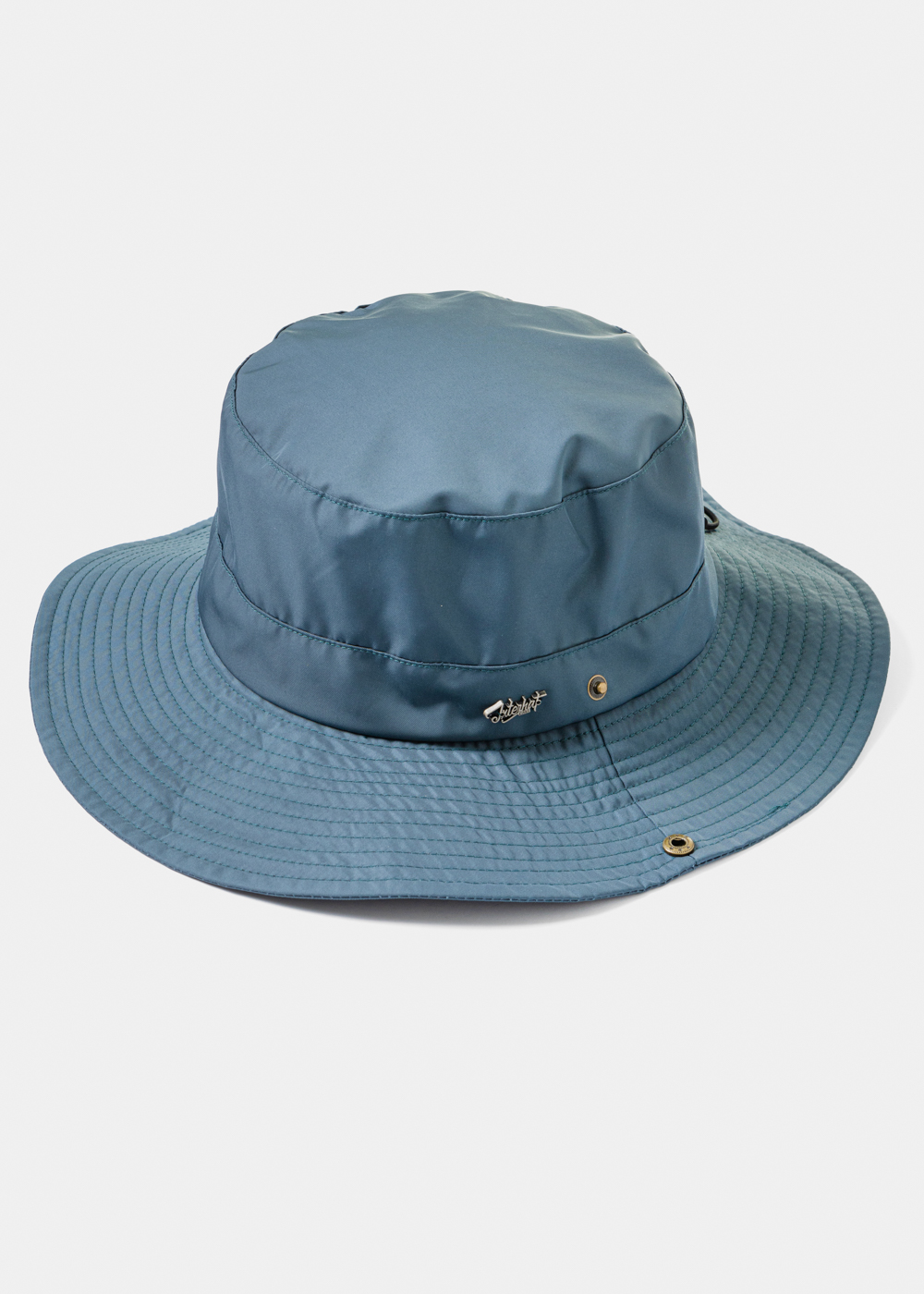 Blue Active Bucket Hat w/ Side Buttons