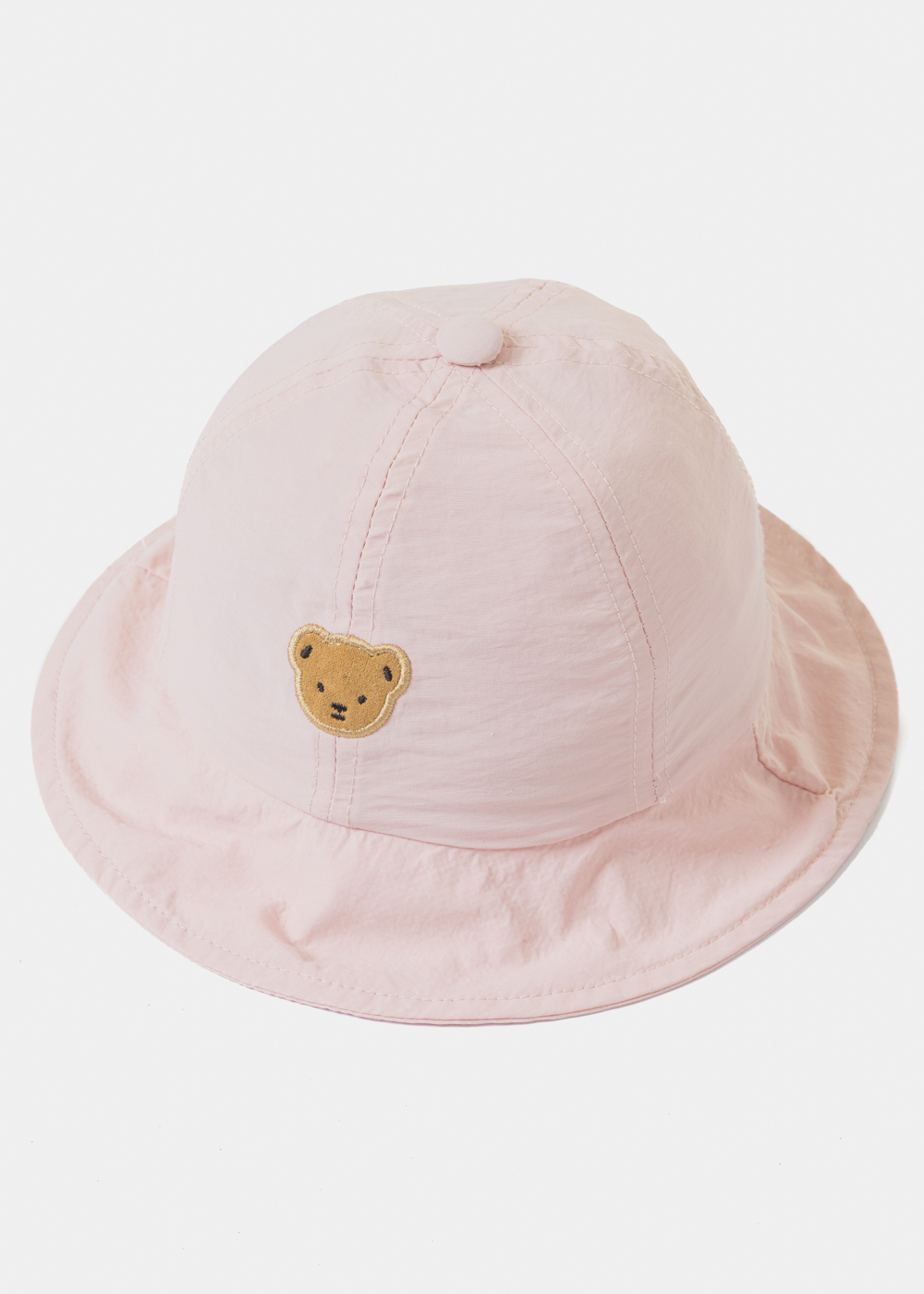 Pink Kids Bucket Hat w/ Teddy Bear
