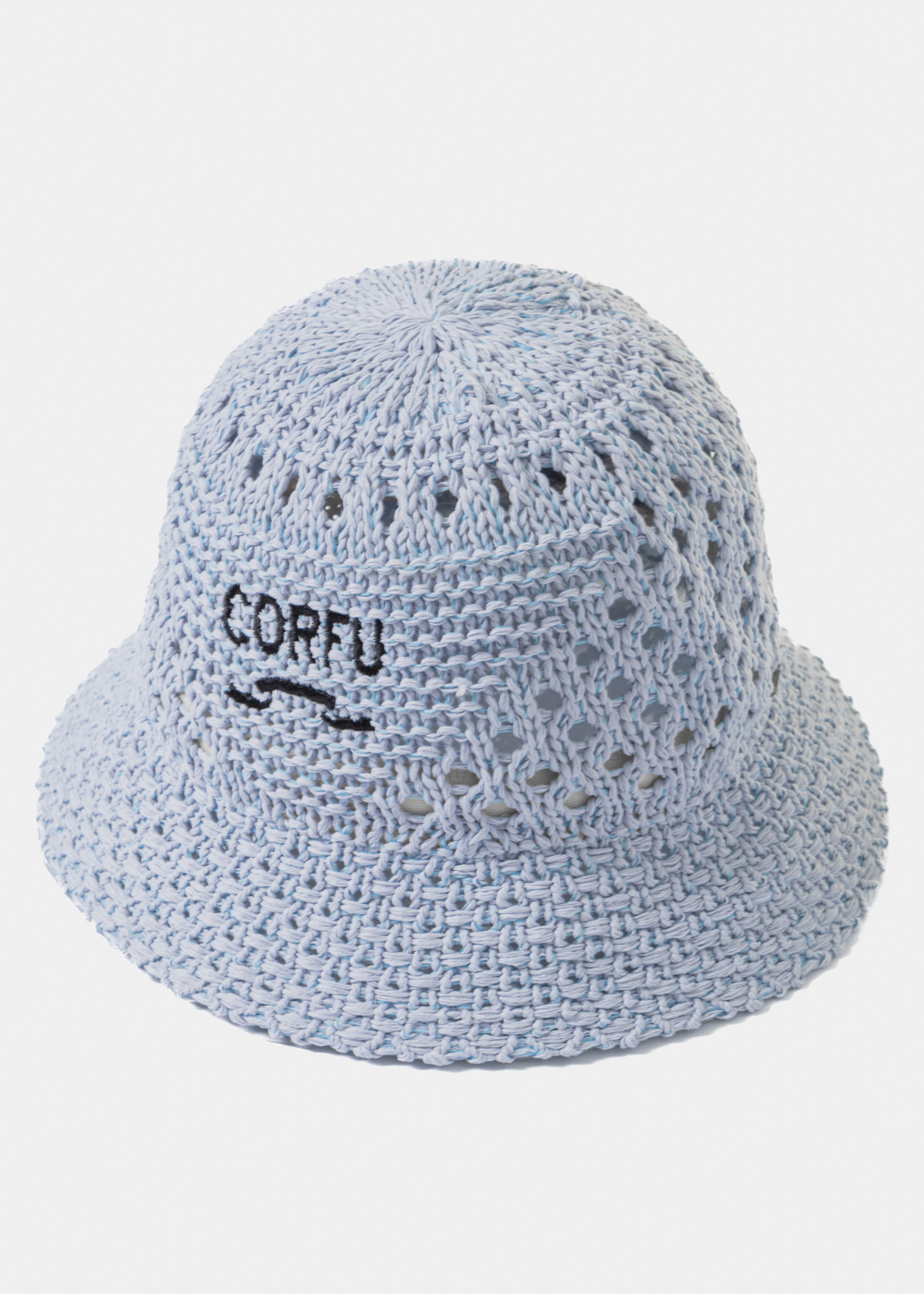 Light Blue "Corfu" Knitted Bucket Hat 