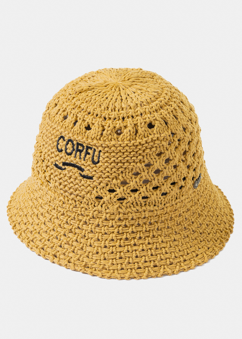 Brown "Corfu" Knitted Bucket Hat 