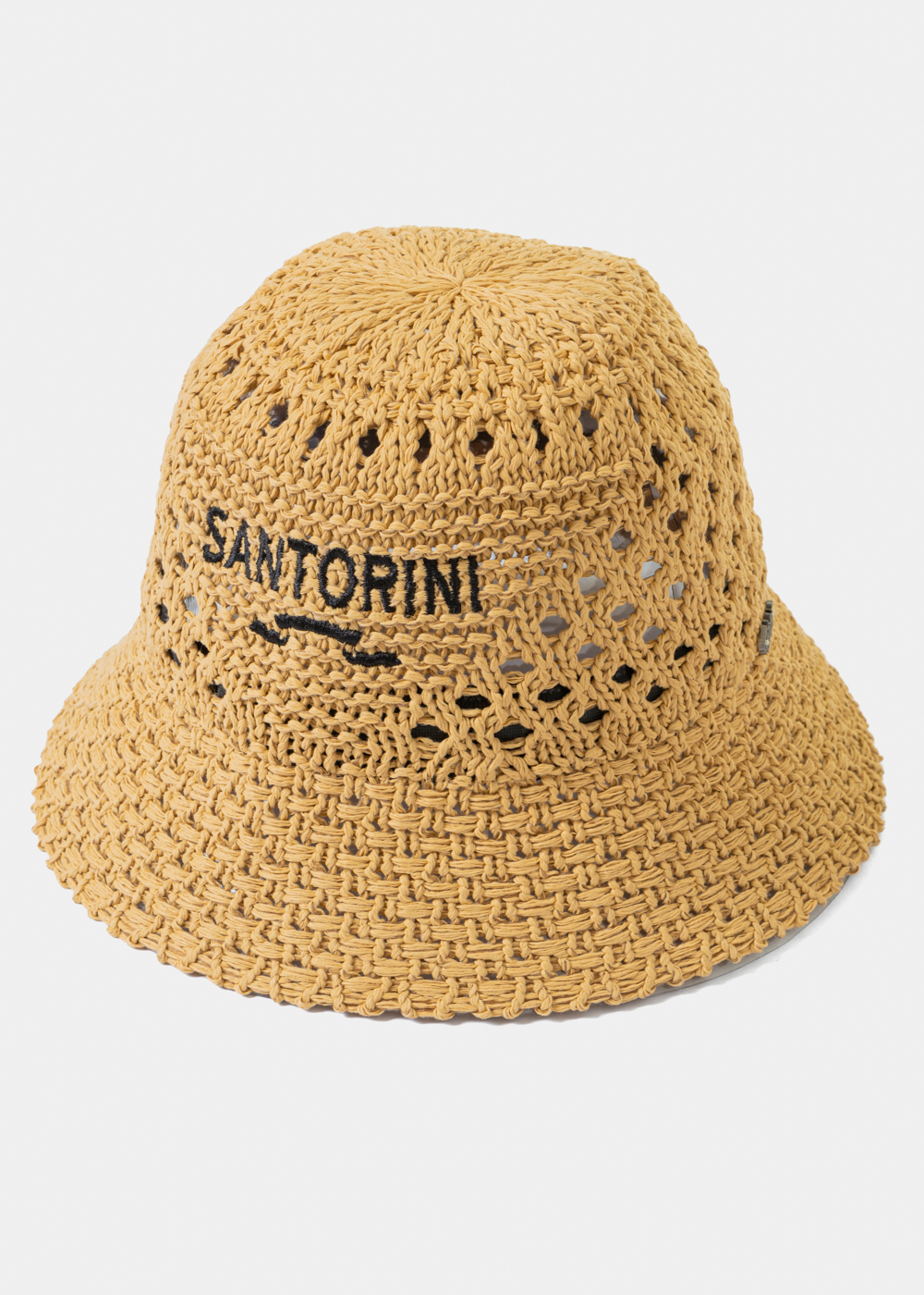 Brown "Santorini" Knitted Bucket Hat 