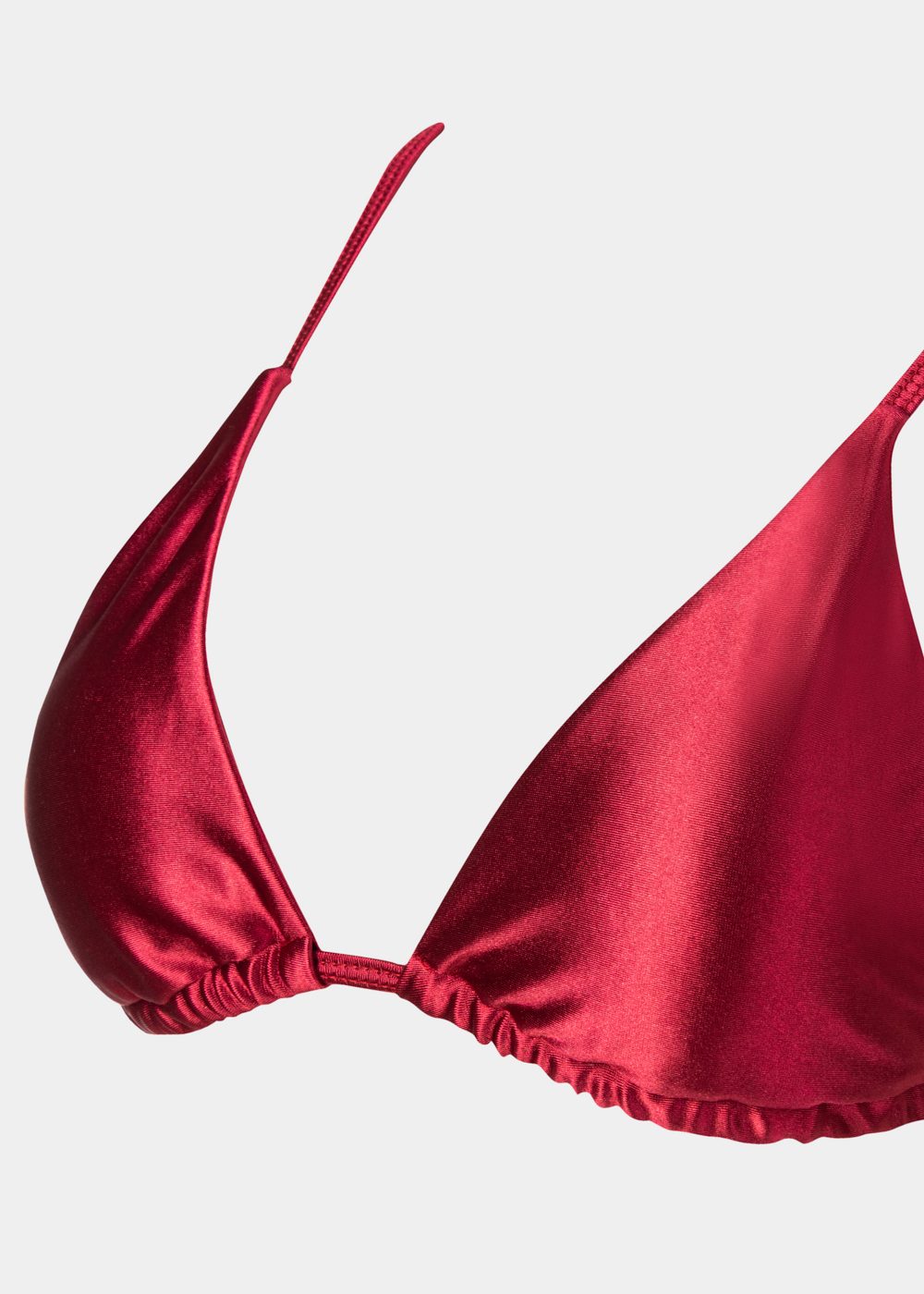 Mykonos Bikini Top - Burgundy Glowy