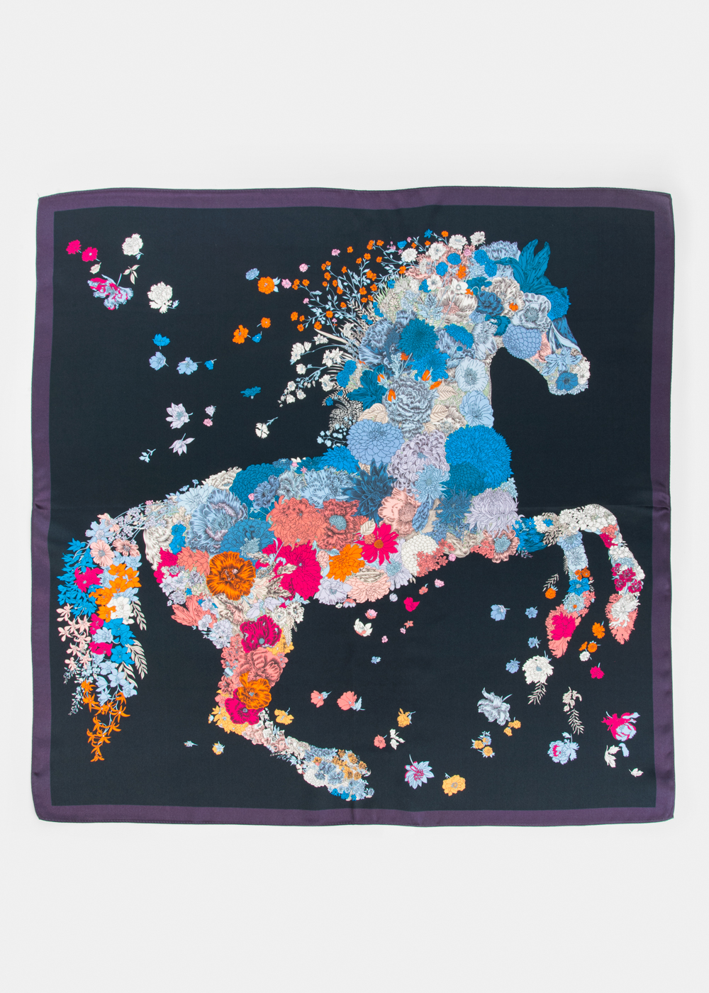 Horse Print Silk Scarf