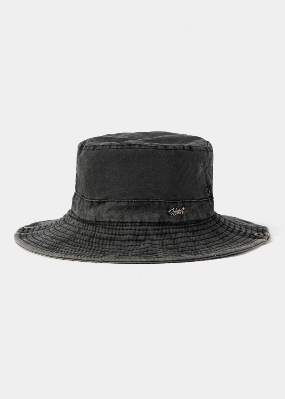 Black Active Bucket Hat w/ Washed Cotton