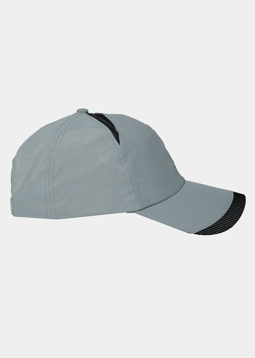 Grey plain active cap