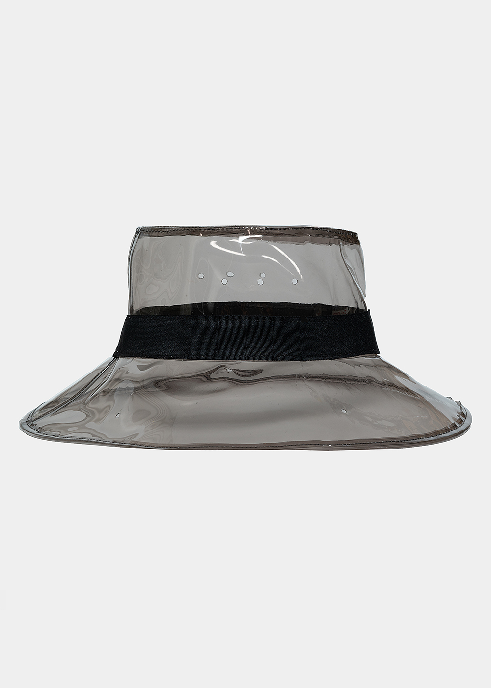 Black vinyl hat
