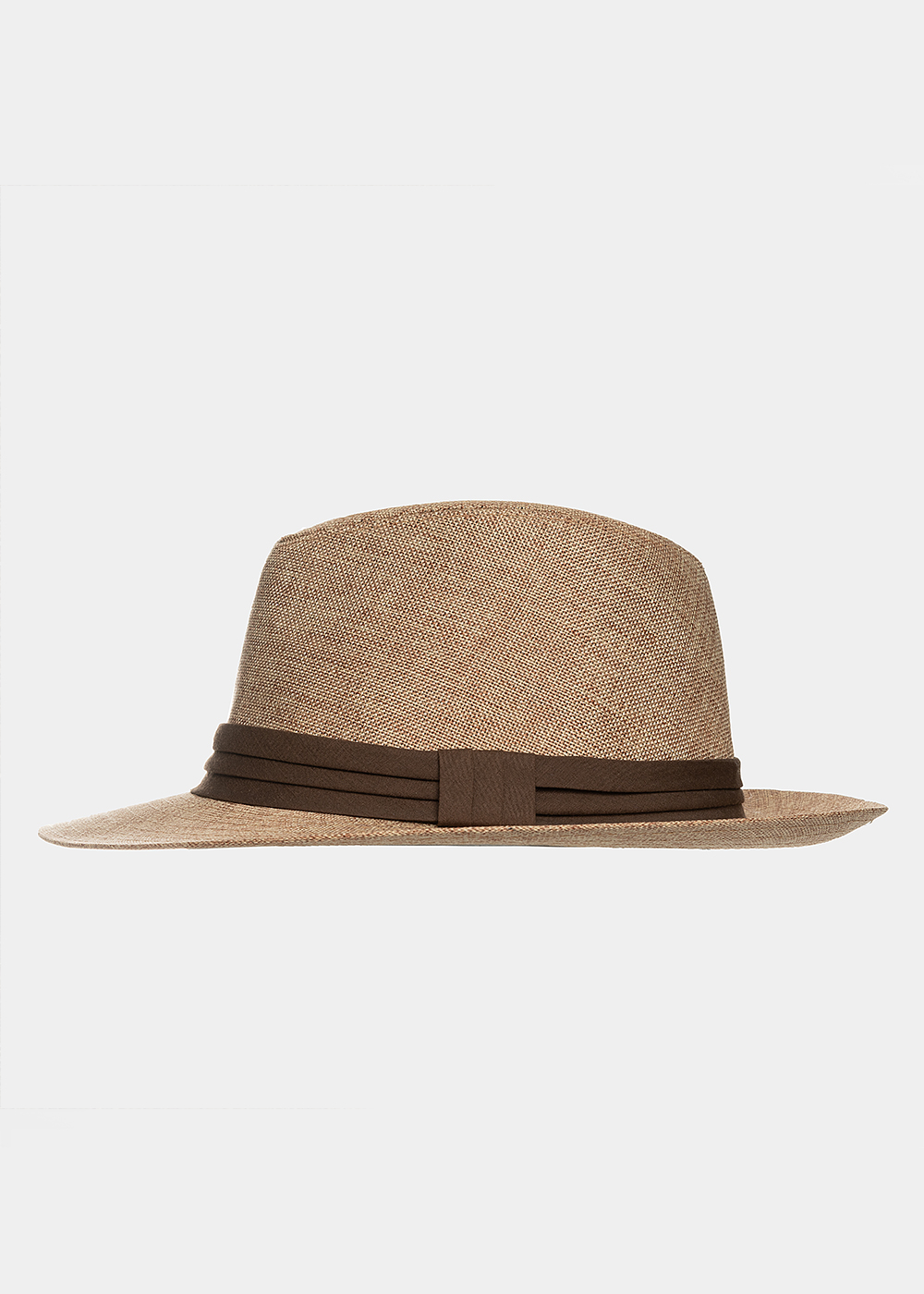 Brown panama with brown strap 